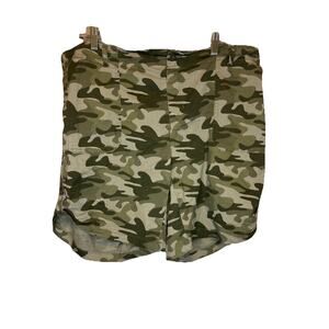 Stitch Star Womens Sz 2x‎ Camo Lightweight Cargo Shorts Elastic Back 8.5 Inseam
